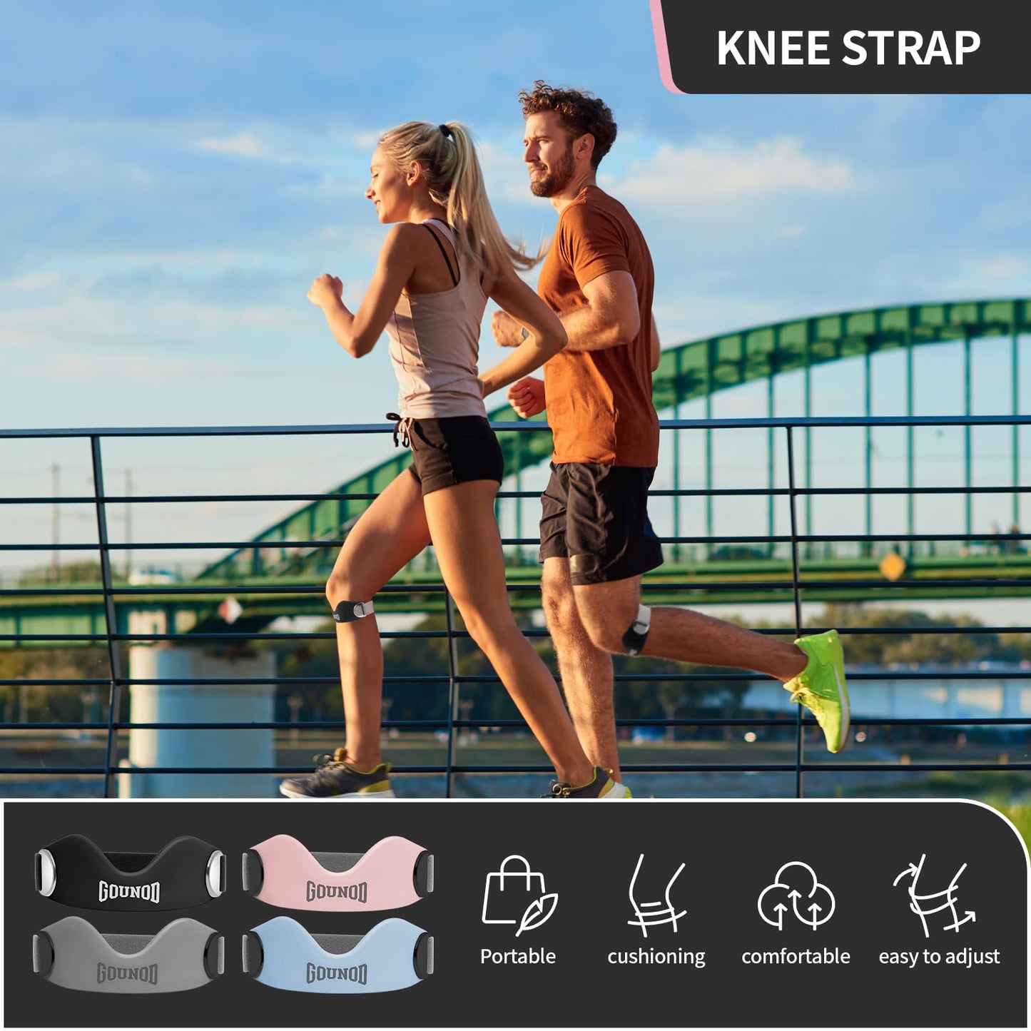 πββοΈ Silicone Knee Strap β Patella Pain Relief