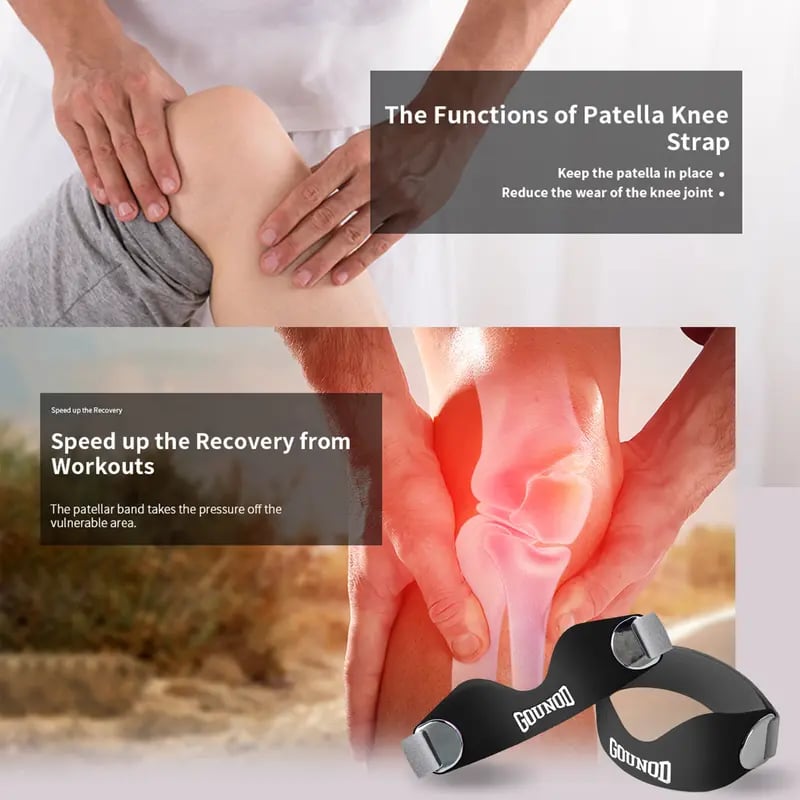 πββοΈ Silicone Knee Strap β Patella Pain Relief