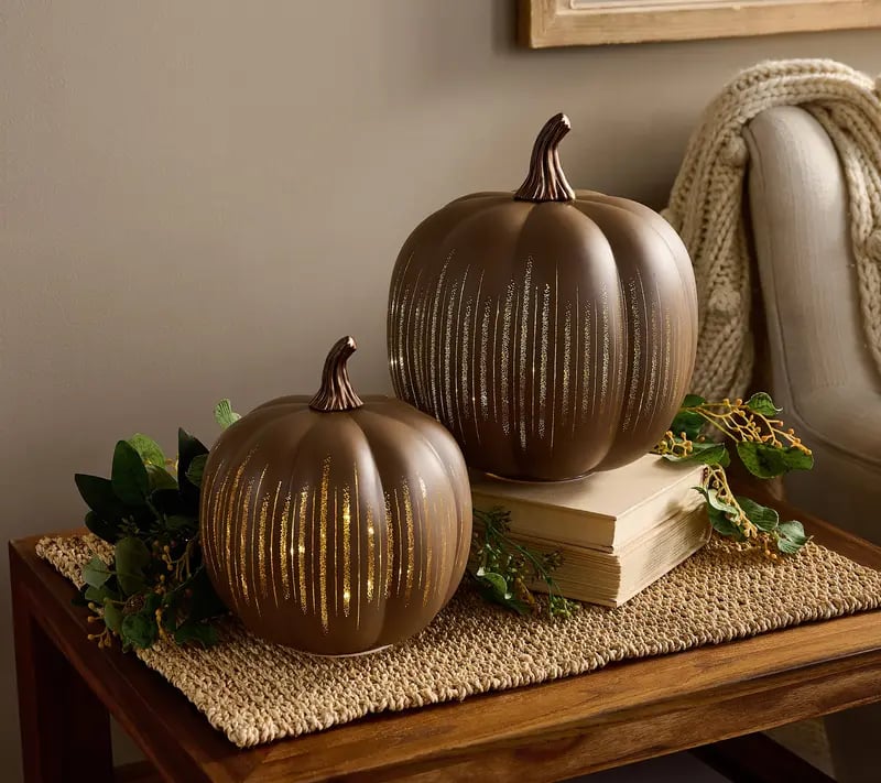 🔥Summer Hot Sale 49% OFF👍🏻 Valerie Glowing Starry Night Pumpkin