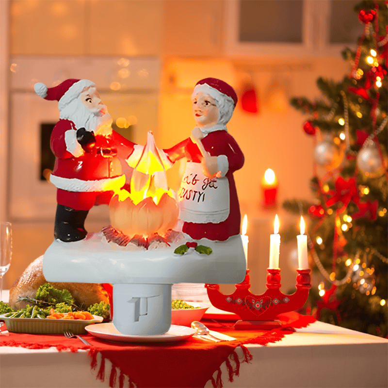 🔥🎅Santa Campfire Flickering Night Light