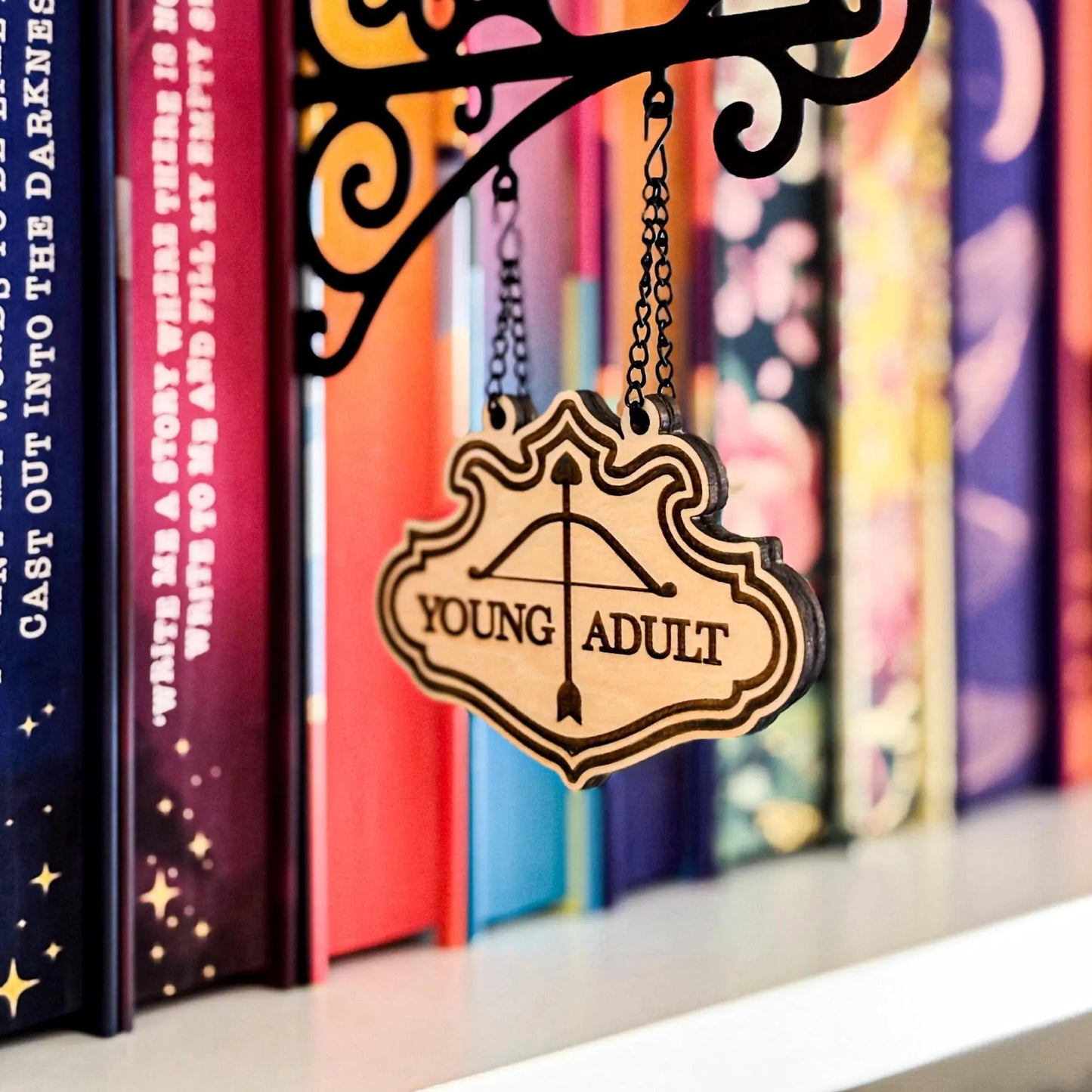 📚 Book Nook Tavern Signs – Hanging Genre Labels