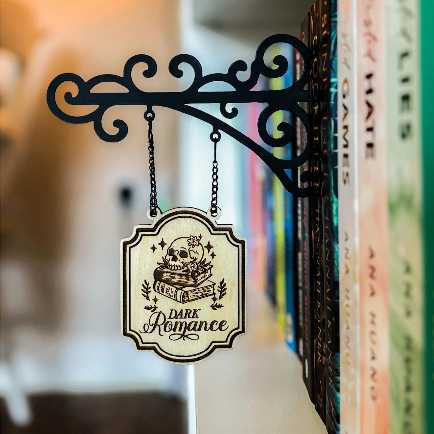 📚 Book Nook Tavern Signs – Hanging Genre Labels