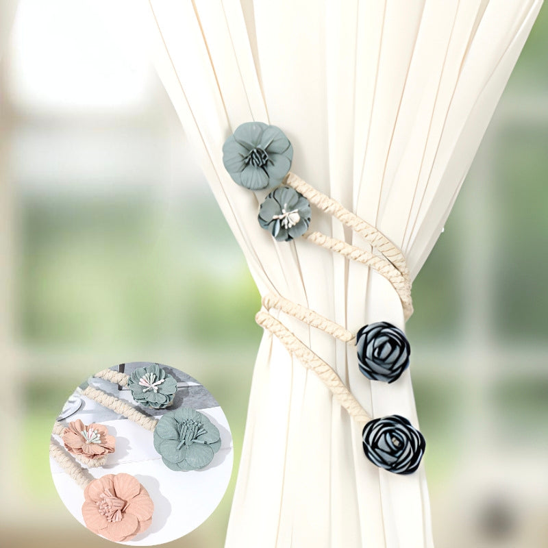 🌸✨Creative Twisted Flower Curtain Tieback
