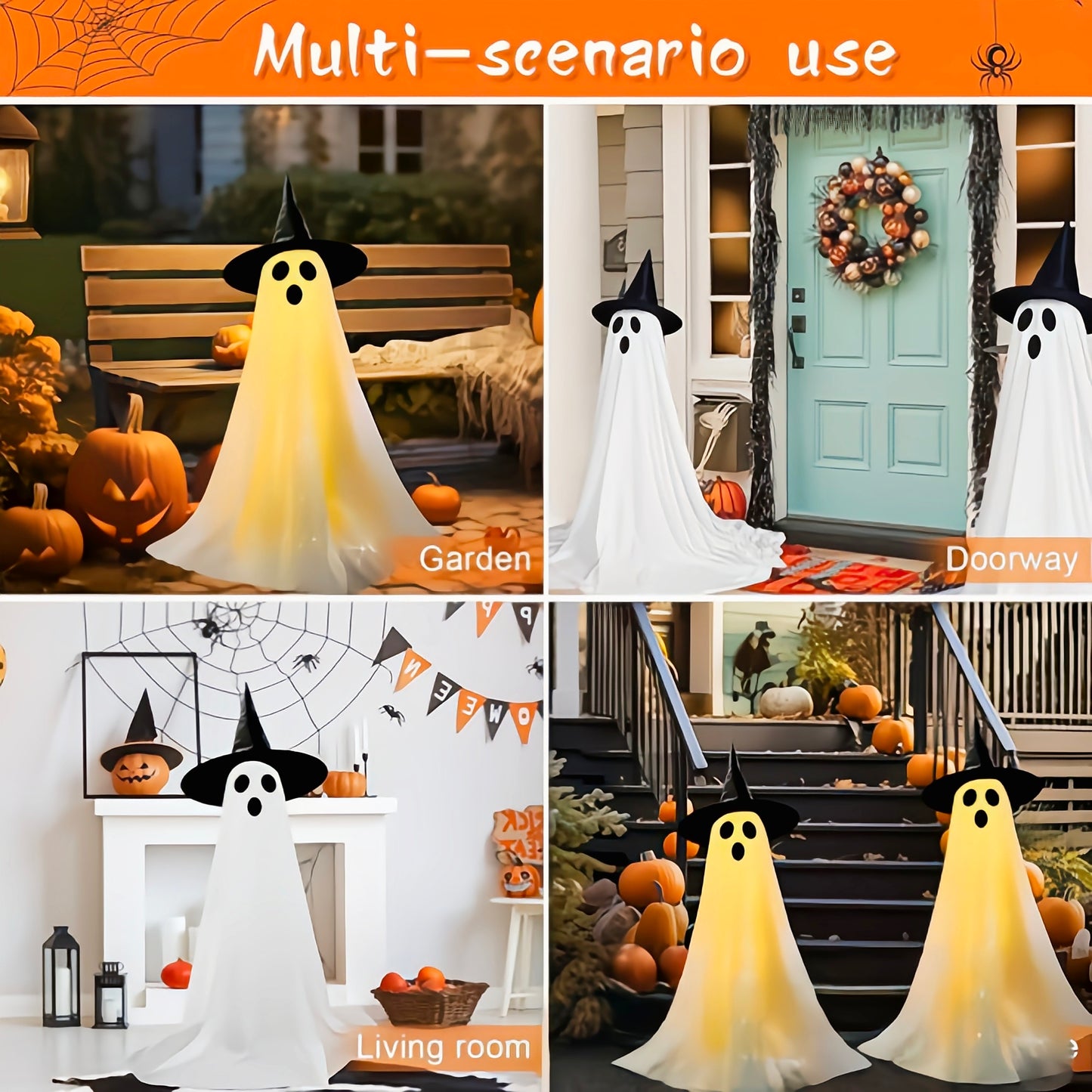 🎃👻 Halloween Hit — Outdoor Porch & Yard Ghost Decor