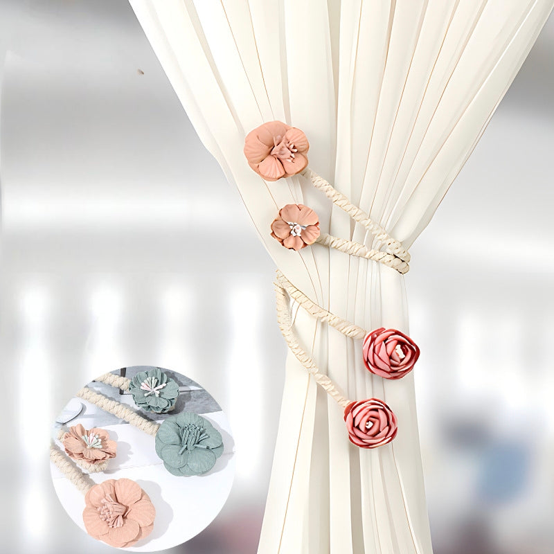 🌸✨Creative Twisted Flower Curtain Tieback