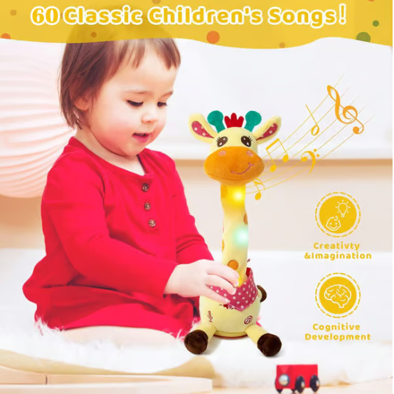🎉 Musical Giraffe Toy – Sings, Dances & Talks!🎵