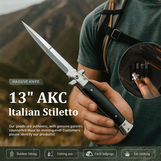 🔥 13" AKC Italian Stiletto 💥 Massive Knife