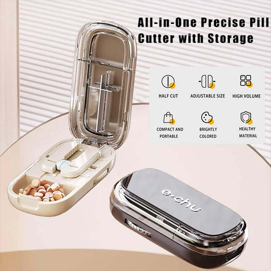 🔥All-in-One Precise Pill Cutter with Storage