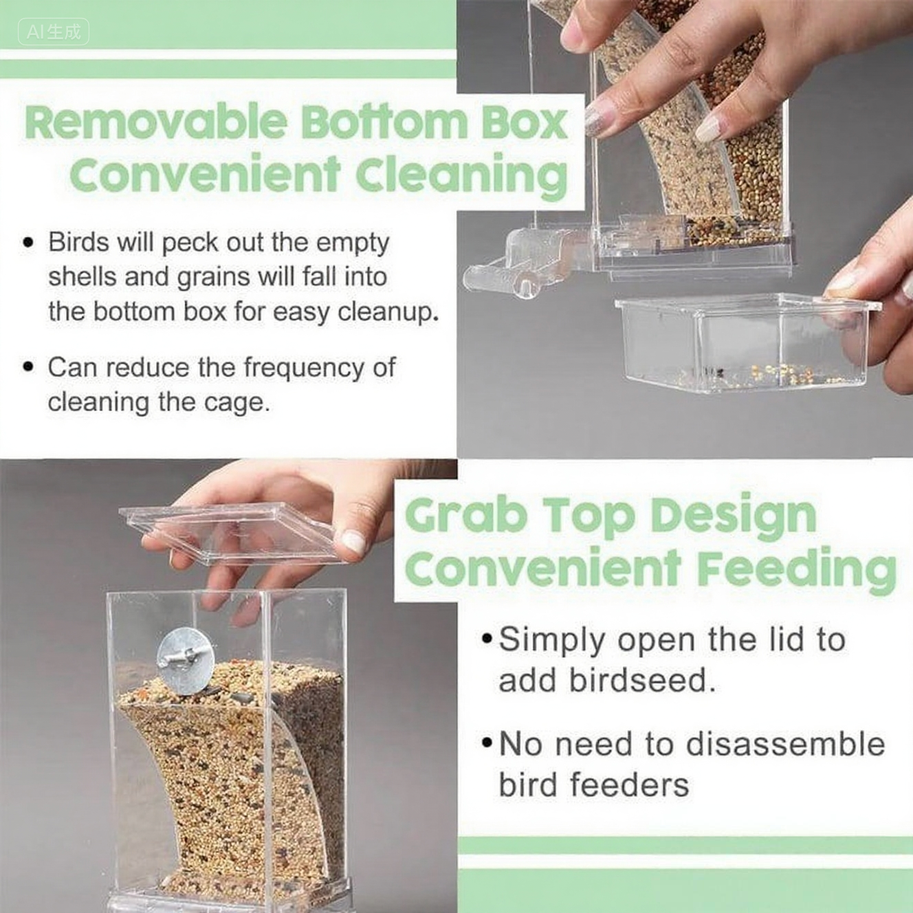 🔥Last Day 49% OFF👍🏻No Mess Automatic Bird Feeder