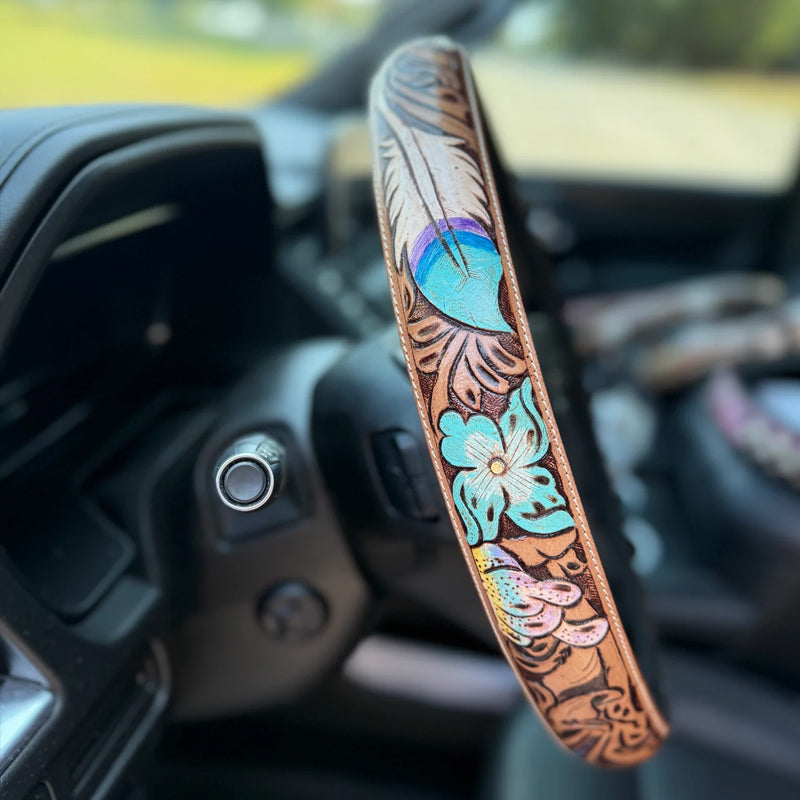 🤠 Western Cowboy Steering Wheel Cover – Ride in Style!
