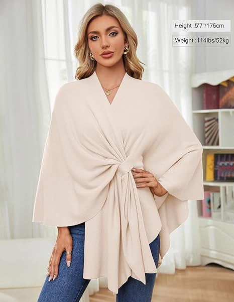 🏆No. 1 Seller In The Fall💥🔥Elegant Solid Color Cape Shawl
