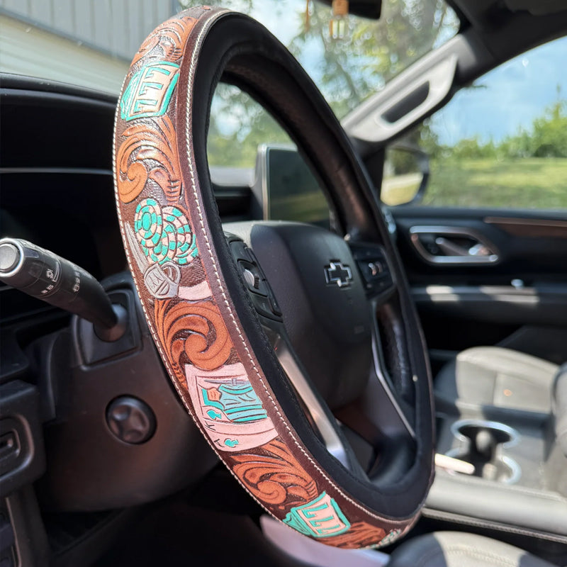 🤠 Western Cowboy Steering Wheel Cover – Ride in Style!