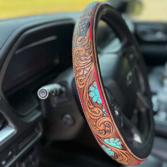 🤠 Western Cowboy Steering Wheel Cover – Ride in Style!
