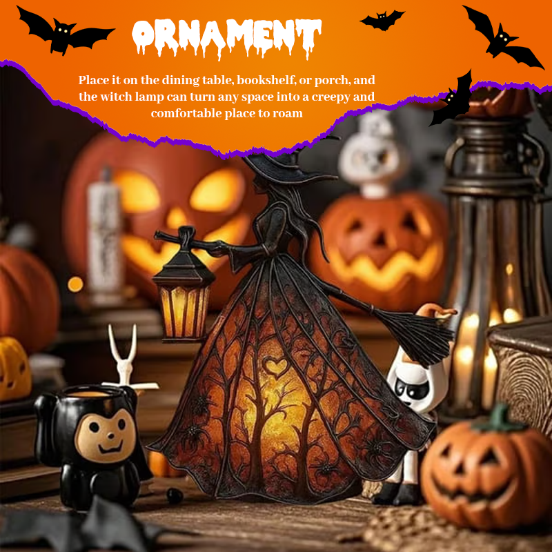 Halloween Witch Lamp 🔥 Spooky LED Decoration