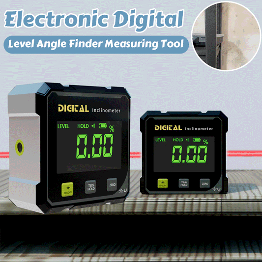 🔥4-Side Magnetic Digital Angle Gauge with Laser