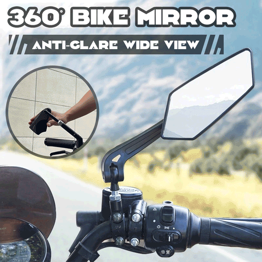 🚴‍♂️360° Bike Mirror – Anti-Glare Wide View