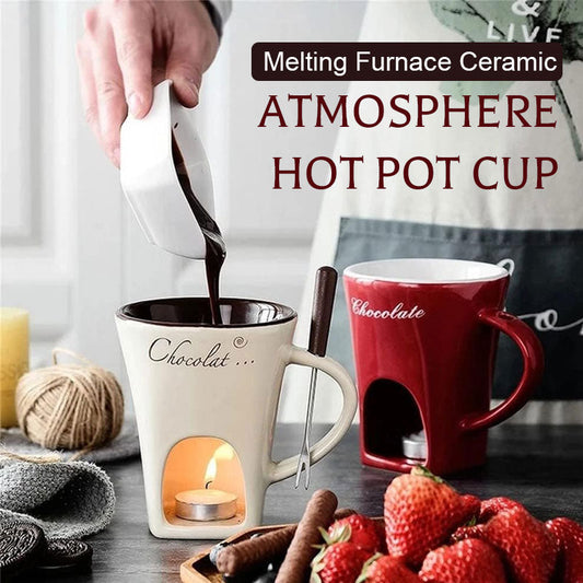 🔥LAST DAY SALE 49% OFF✨Chocolate Fondue Mug Set