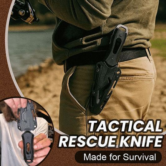 Tactical Rescue Knife 🔥 Made for Survival
