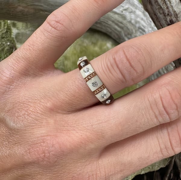 🔥LAST DAY 49% OFF💍Hand Carved Antler Ring🌏Made From Natural Shed Antlers