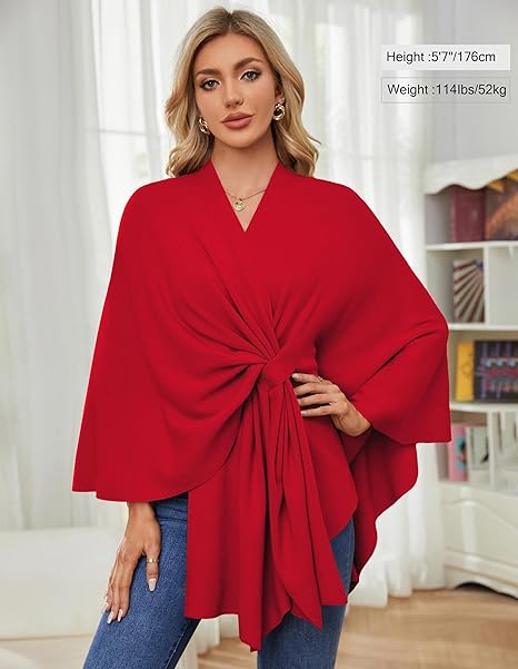 🏆No. 1 Seller In The Fall💥🔥Elegant Solid Color Cape Shawl