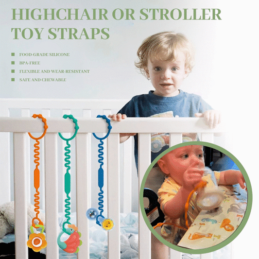 🔥Highchair or stroller toy straps