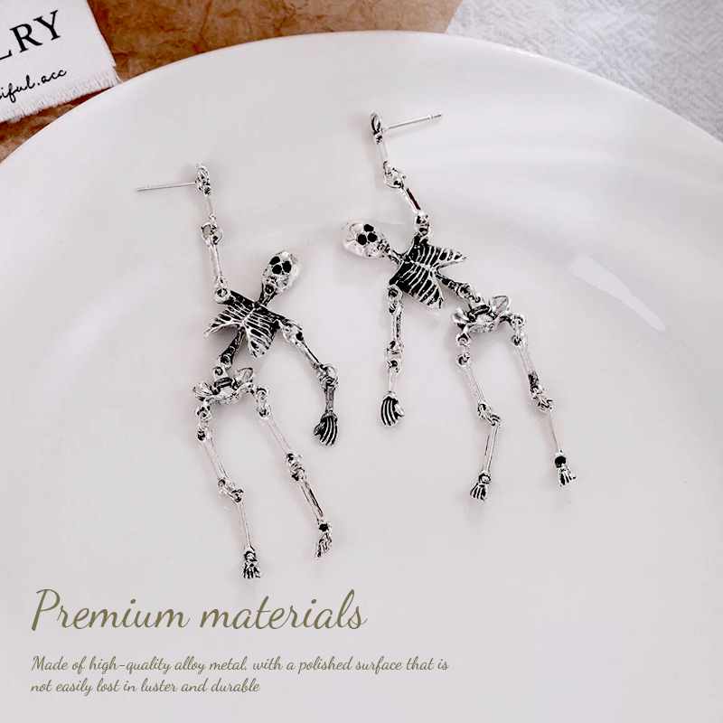 💀 Edgy Skull Earrings✨ Nickel-Free & Bold Style