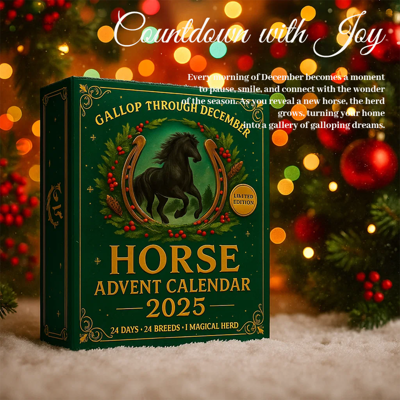 🐎Horse Advent Calendar 2025🎄✨ - 3D Handmade Horse Doll(24Pcs)