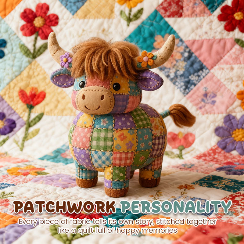 🔥BUY 2 SAVE 10%🐮Hand-Patchwork Highland Cattle Ornament