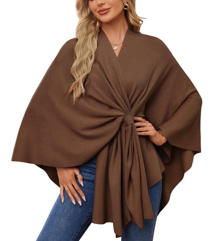 🏆No. 1 Seller In The Fall💥🔥Elegant Solid Color Cape Shawl