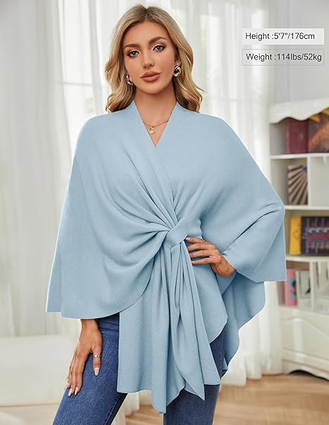 🏆No. 1 Seller In The Fall💥🔥Elegant Solid Color Cape Shawl