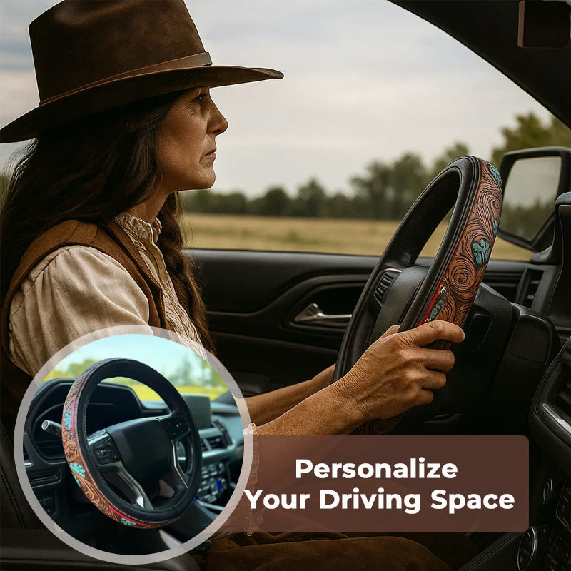 🤠 Western Cowboy Steering Wheel Cover – Ride in Style!