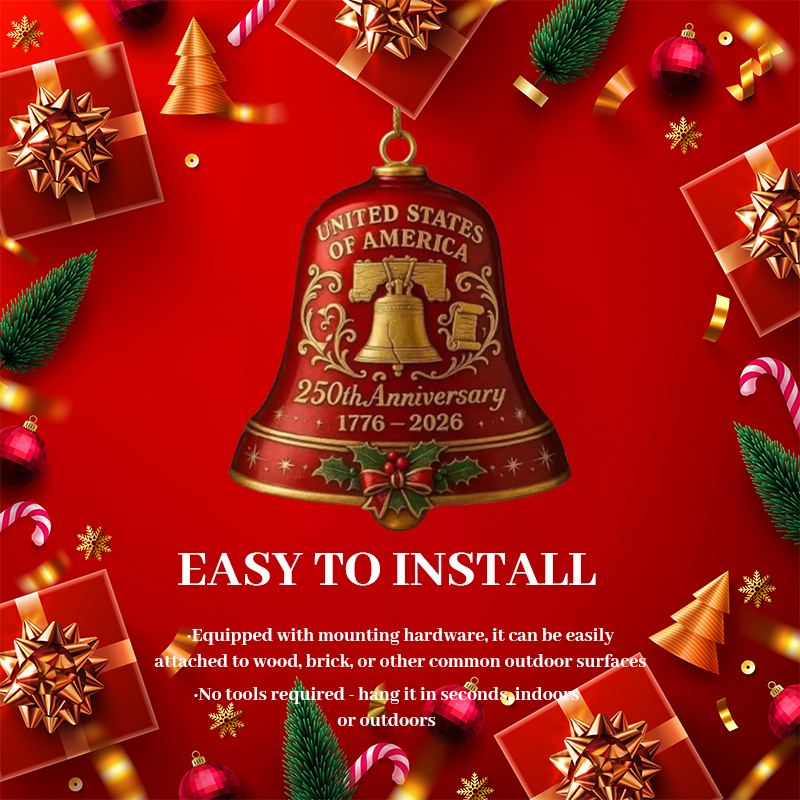 🎉🔔United States 250th Anniversary Bell Ornament