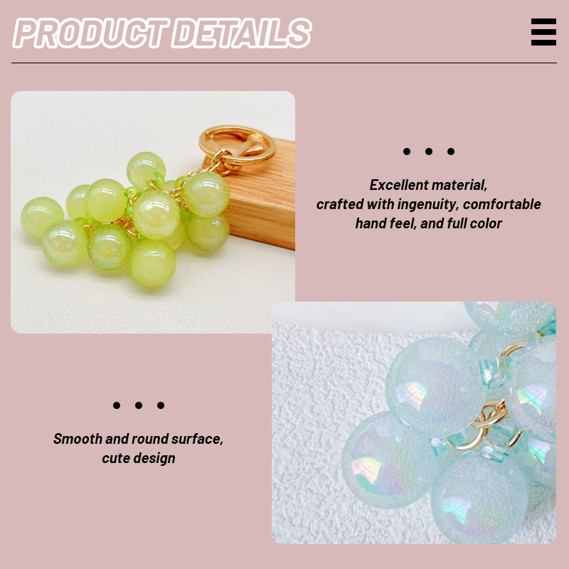 ✨Buy 2 Get 1 Free🍇 Juicy Grape Bag Pendant – Cute Gift Idea