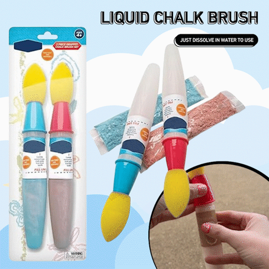 🌈 Sidewalk Chalk Paint Brush Set