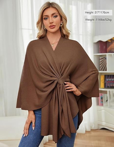 🏆No. 1 Seller In The Fall💥🔥Elegant Solid Color Cape Shawl