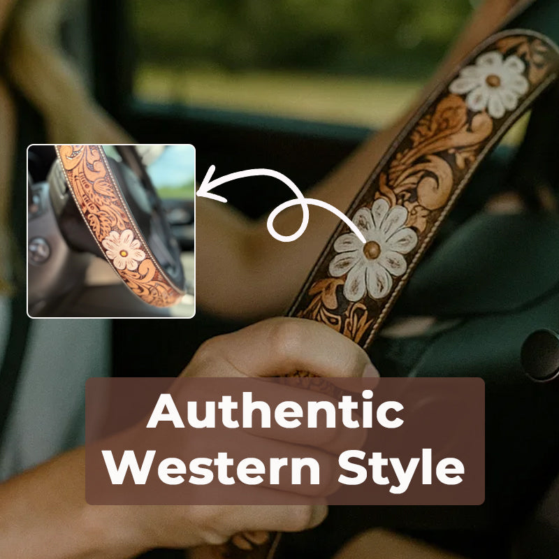🤠 Western Cowboy Steering Wheel Cover – Ride in Style!
