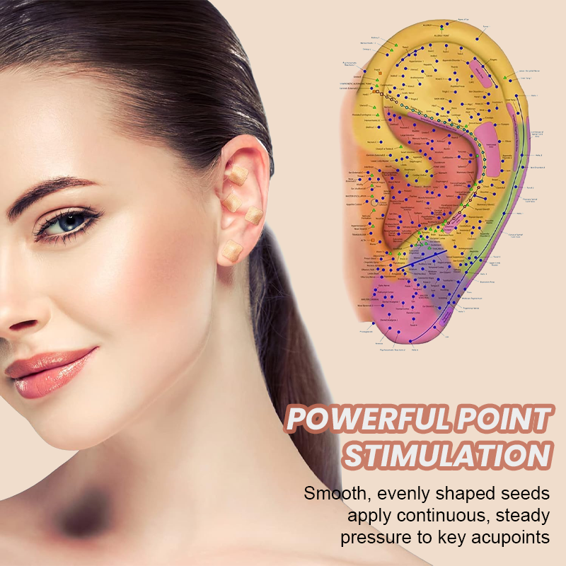 🌿 Natural Ear Acupressure Seeds – Ancient Healing, Made Easy