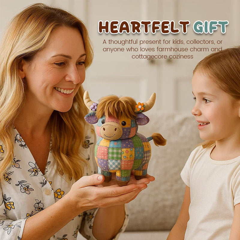 🔥BUY 2 SAVE 10%🐮Hand-Patchwork Highland Cattle Ornament