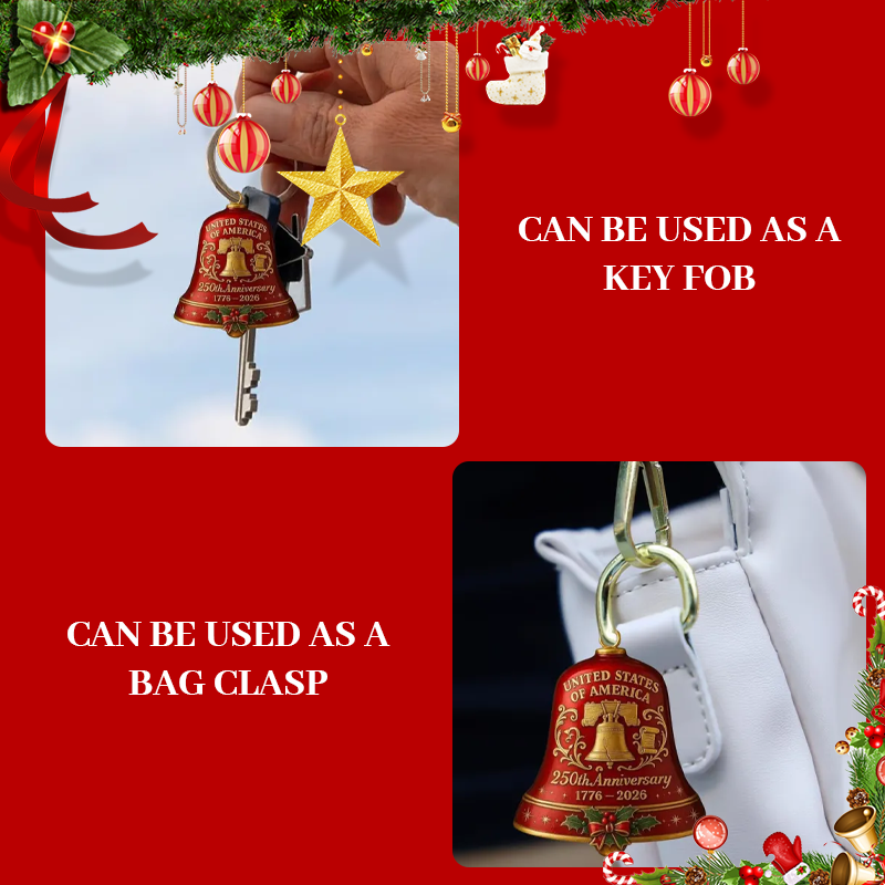 🎉🔔United States 250th Anniversary Bell Ornament