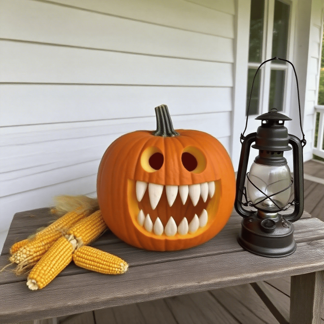Fun Halloween Pumpkin Teeth Decorations