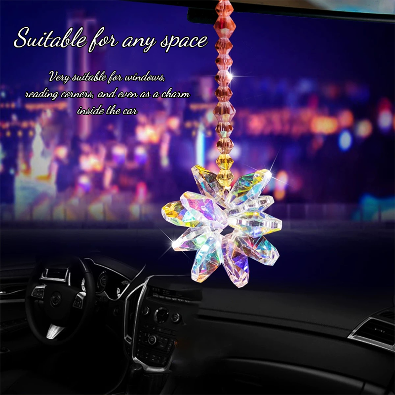 ❄️✨ Light Snowflake Sun Catcher Crystal