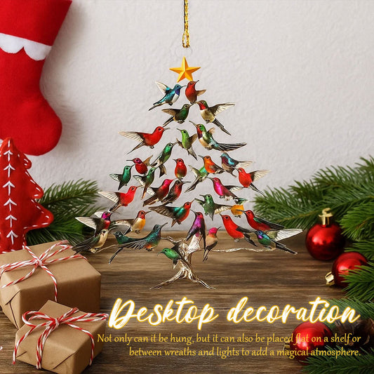 🐦🎄Hummingbird Christmas Ornament