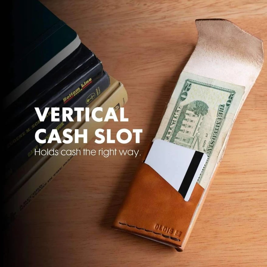 💰Oldis One: Minimalist Vertical Wallet💰-Handmade