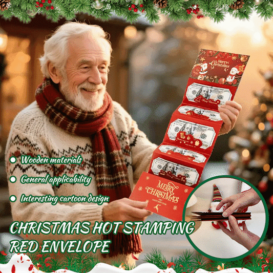 🎅💸 Christmas Cash Envelope with Money Clip