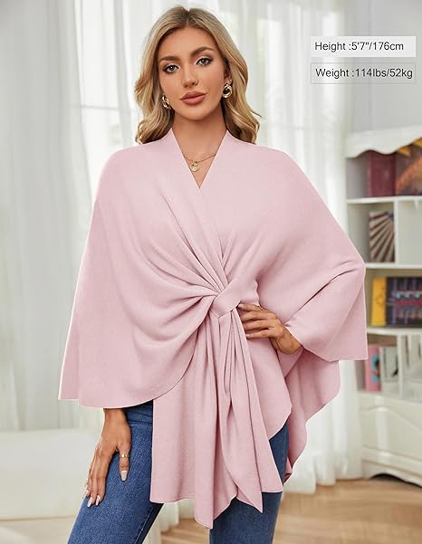 🏆No. 1 Seller In The Fall💥🔥Elegant Solid Color Cape Shawl