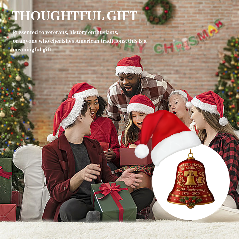 🎉🔔United States 250th Anniversary Bell Ornament