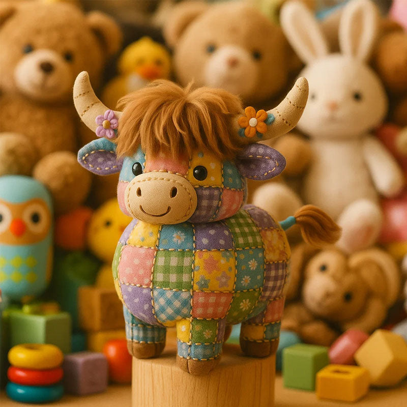 🔥BUY 2 SAVE 10%🐮Hand-Patchwork Highland Cattle Ornament