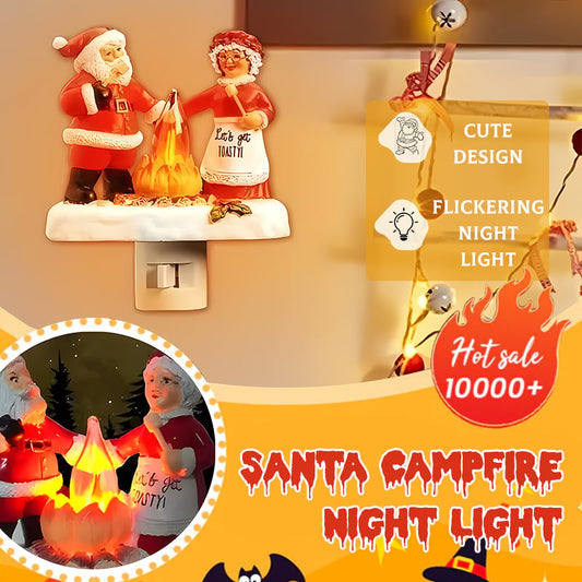 🔥🎅Santa Campfire Flickering Night Light