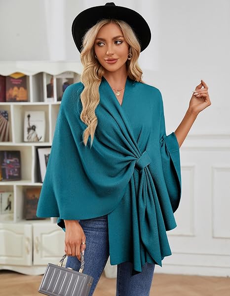 🏆No. 1 Seller In The Fall💥🔥Elegant Solid Color Cape Shawl