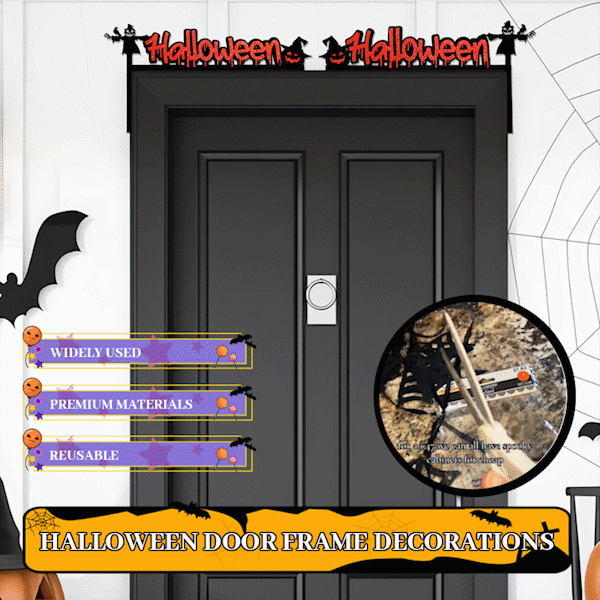 🔥🕷️ Halloween Door Frame Decorations